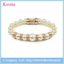 2015 Top vente gros perle perles bracelet magnétique bijoux en gros